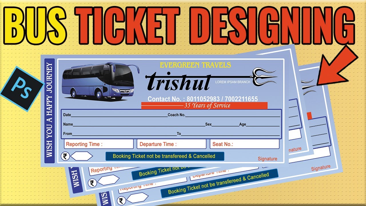 Bus Ticket Template