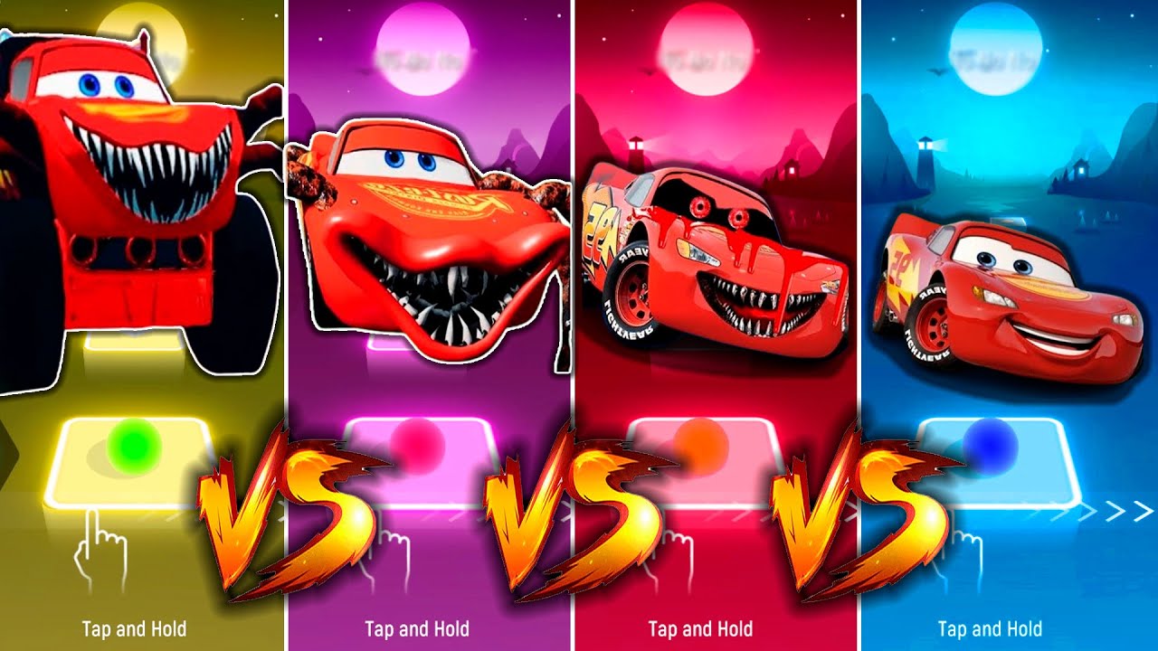 MCQUEEN EATER vs MCQUEEN vs LIGHTNING MCQUEEN EXE vs SPIDER MCQUEEN ...