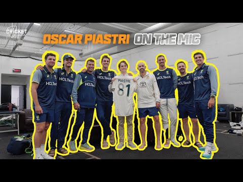 When F1 driver Oscar Piastri met the Australian men's cricket team