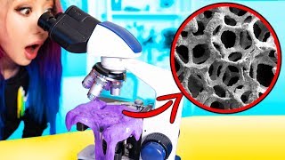 What Slime Looks Like Under A REAL Microscope! CRAZY 1000x ZOOM!