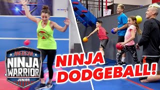 We Play NINJA DODGEBALL! [Beckstrand Family Ninjas] | American Ninja Warrior Junior | Universal Kids