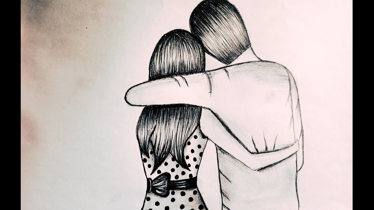 couple drawing easy step by step | Couple Drawing easy |Drawing ...