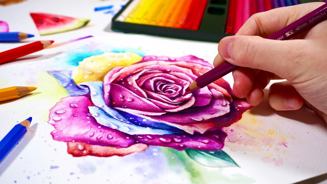 Watercolor Pencils Paintings