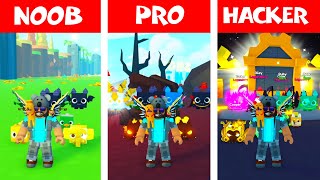 NOOB vs PRO vs HACKER In Roblox PET SIMULATOR X!!