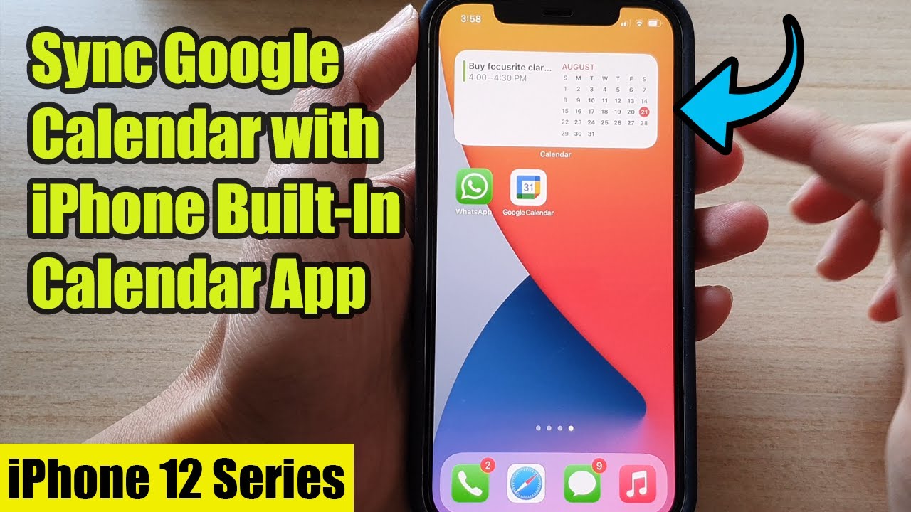 iPhone 12 How to Sync Google Calendar with iPhone BuiltIn Calendar