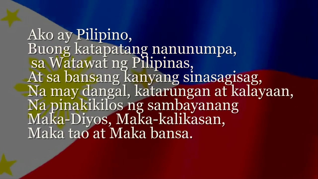 Panunumpa Ng Katapatan Sa Watawat Ng Pilipinas Philip - vrogue.co