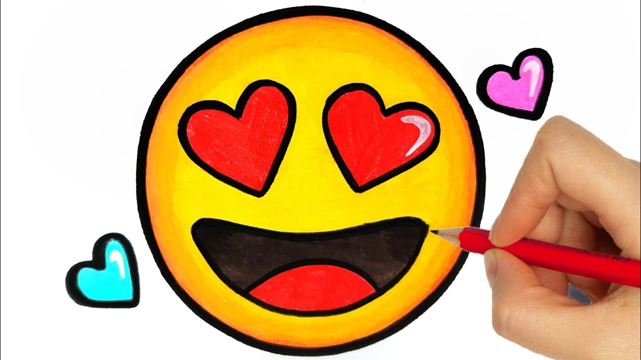 How To Draw Emoji For Kids Easy Drawing And Coloring Easy Drawings ...