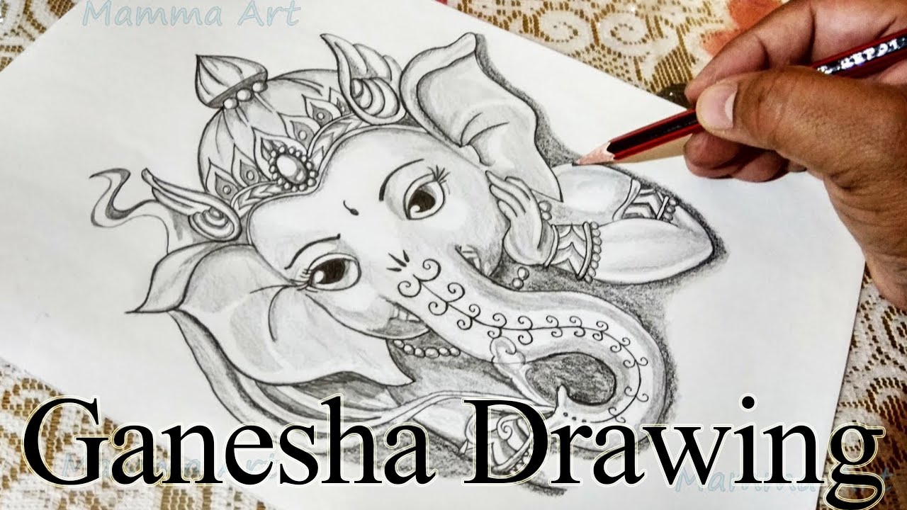 How to Draw Ganpati Bappa | God Ganesha drawing | how to draw ...