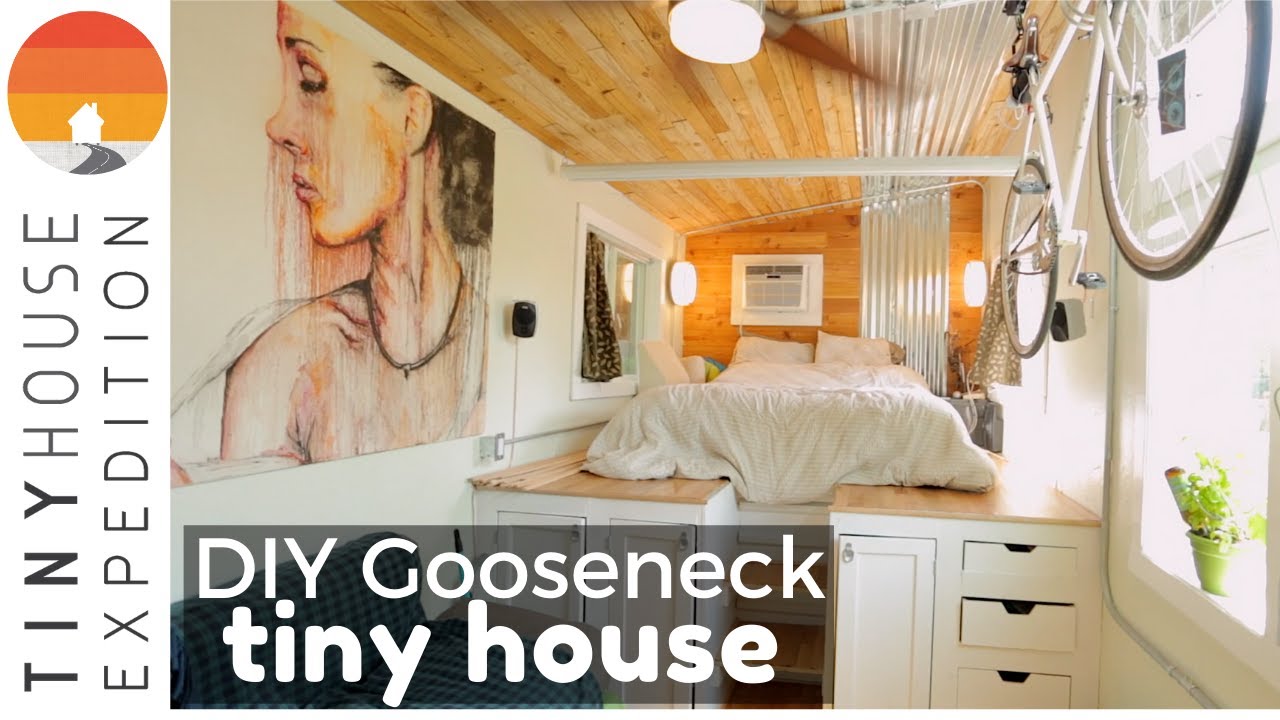 Man Builds Gooseneck Tiny House After Life-Changing Accident - Youtube