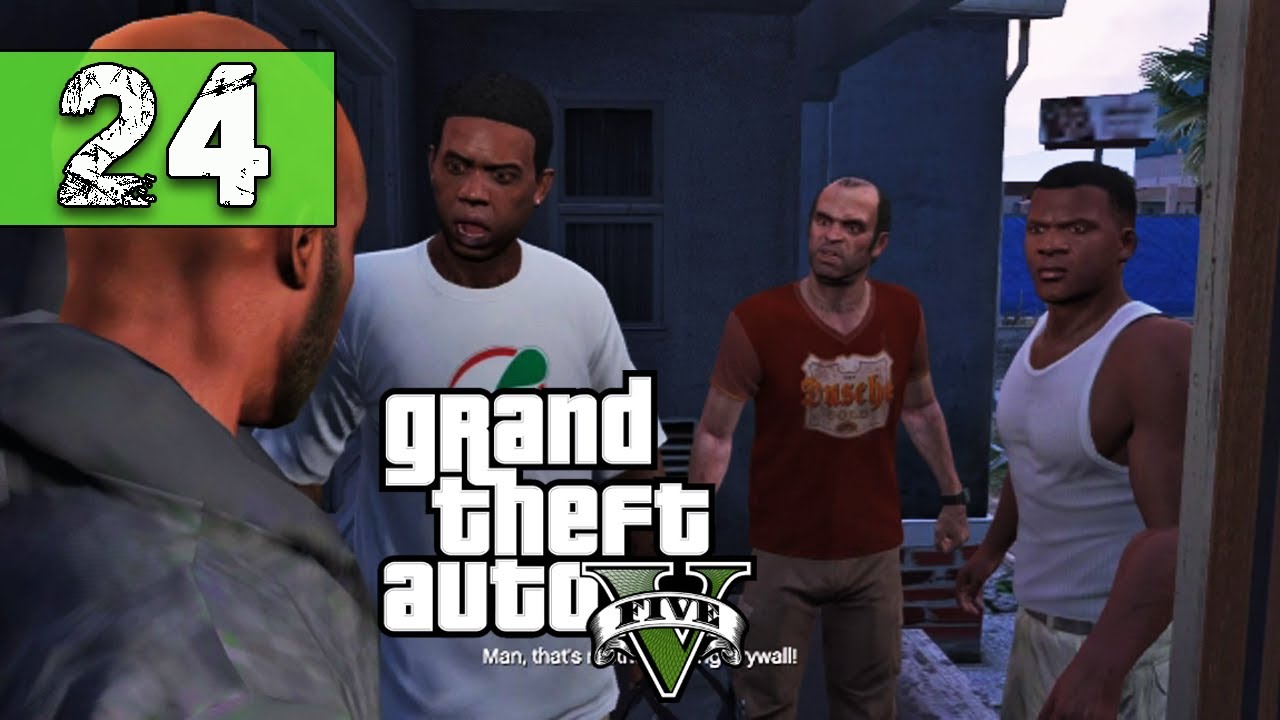 Grand Theft Auto 5 Walkthrough Part 24 - Hood Transaction - Let's Play ...