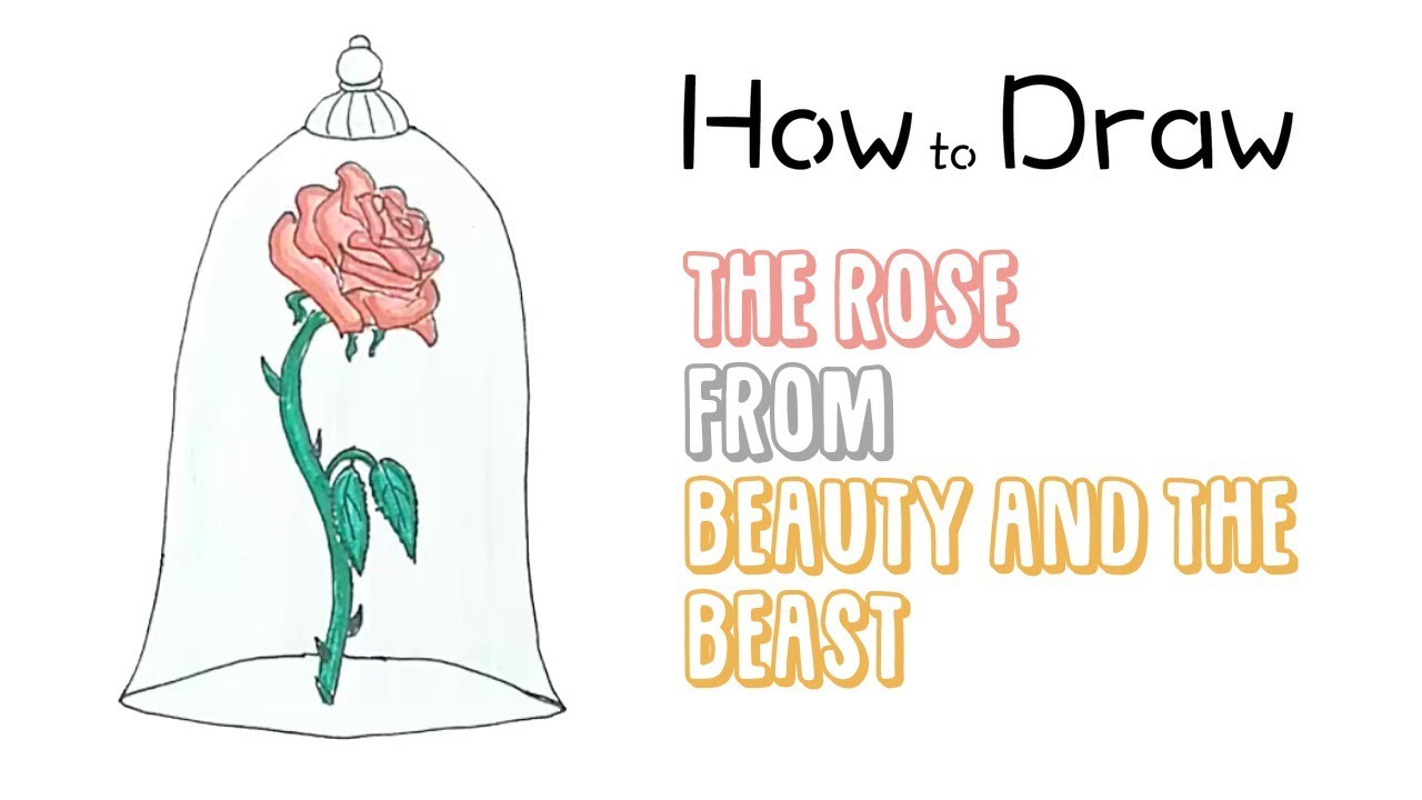 √完了しました！ Beauty And The Beast Rose In Glass Drawing 121951-Why Is The ...