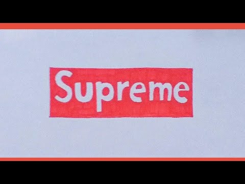 COMO DIBUJAR EL LOGO DE SUPREME | HOW TO DRAW SUPREME - YouTube