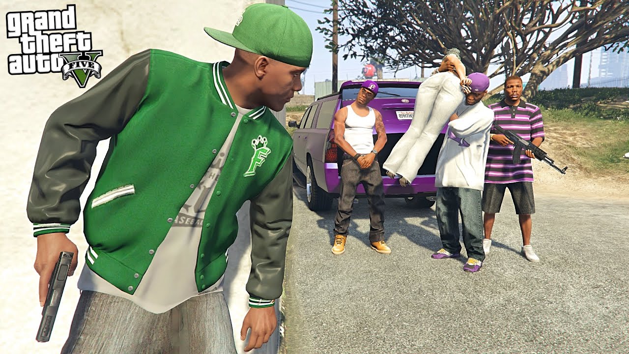 FRANKLIN SAVES SISTER FROM BALLAS GANG IN GTA 5!!! - YouTube