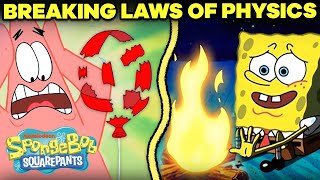 17 Times SpongeBob Broke the Laws of Physics!  | SpongeBob SquarePants