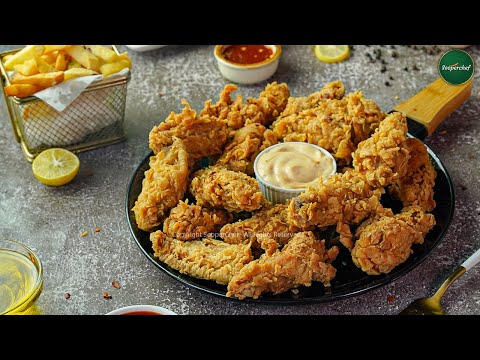 KFC Style Crispy Chicken Wings Recipe by SooperChef