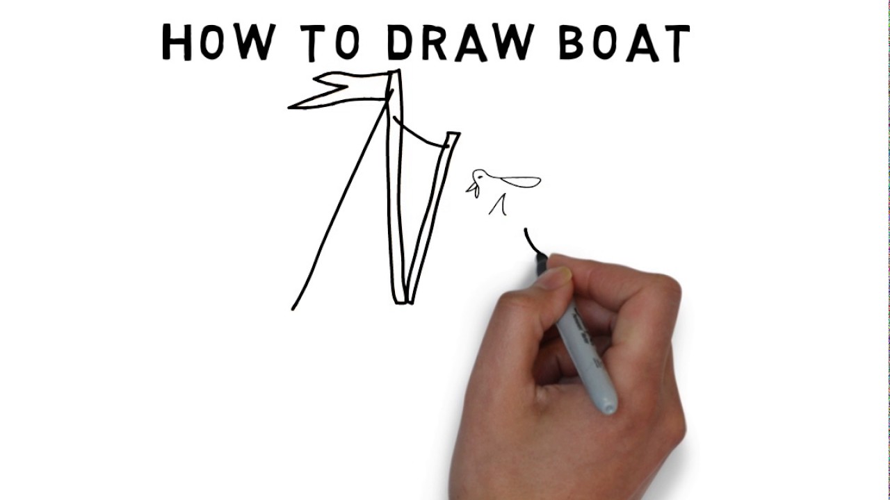 Learn How to Draw a Boat Very Easy for Kids - YouTube