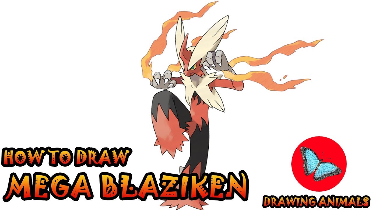 How To Draw Mega Blaziken