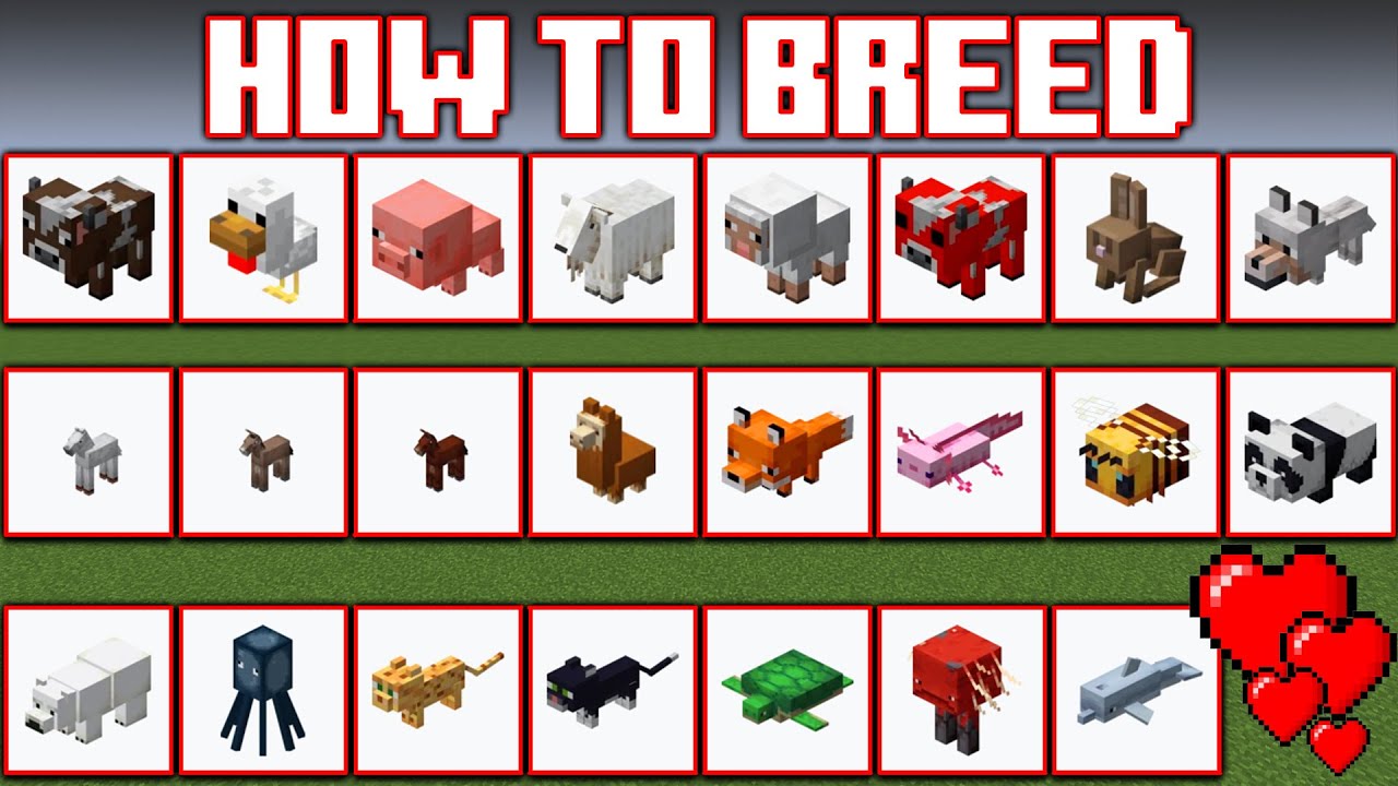 All Breedable Animals In Minecraft