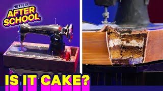 SEWING MACHINE or CAKE?  | Is It Cake? | Netflix After School