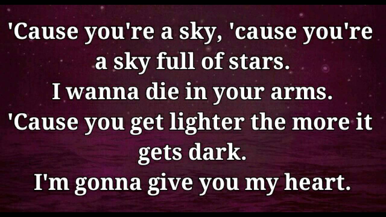 Coldplay - A Sky Full Of Stars (Lyrics) HD - YouTube