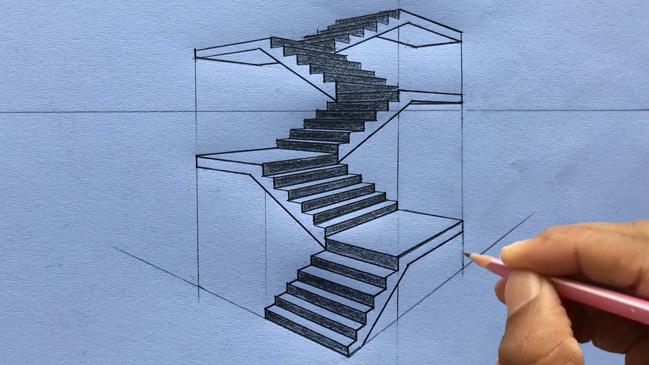 How To Draw A Stairway - Warexamination15