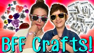 Best Friend Crafts With Crafty Carol & Her BFF Sabrina! | Arts And Crafts With Crafty Carol