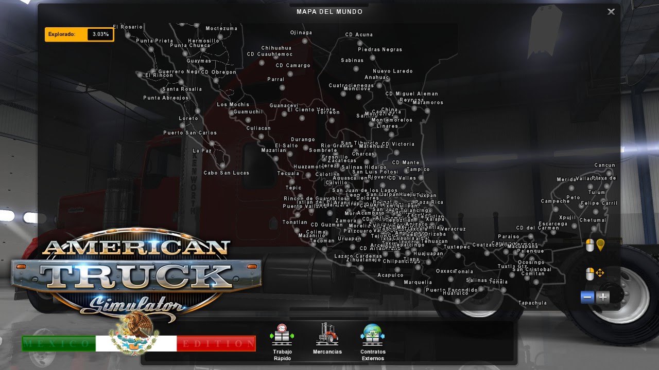 Карта штатов american truck simulator image.