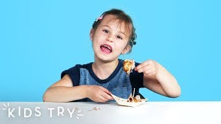 Kids Try Street Food from Asia | Kids Try | HiHo Kids