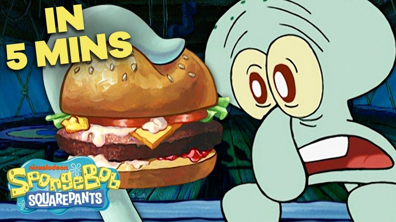 Spongebob Squarepants Squidward Likes Krabby Patties