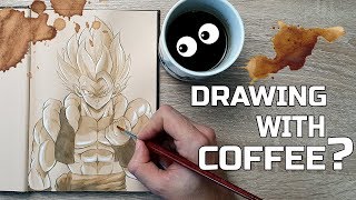 DRAWING with COFFEE? - Gogeta