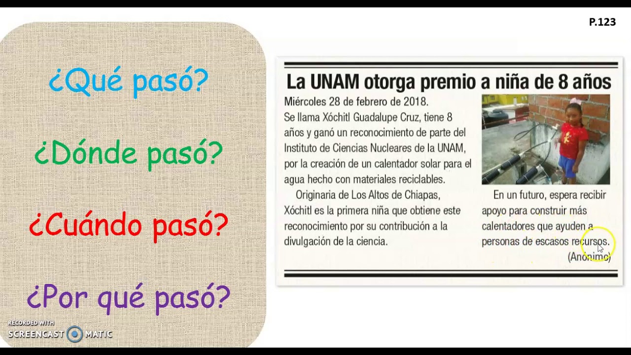 Ejemplo De Una Noticia Corta Para Ninos De Primaria Coleccion De ...