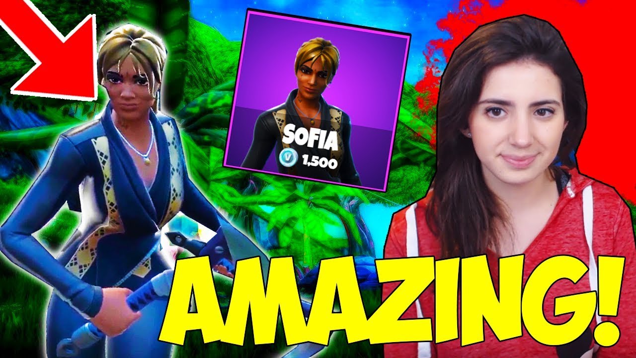 NEW SOFIA SKIN GAMEPLAY in FORTNITE! (Item Shop Today) - YouTube