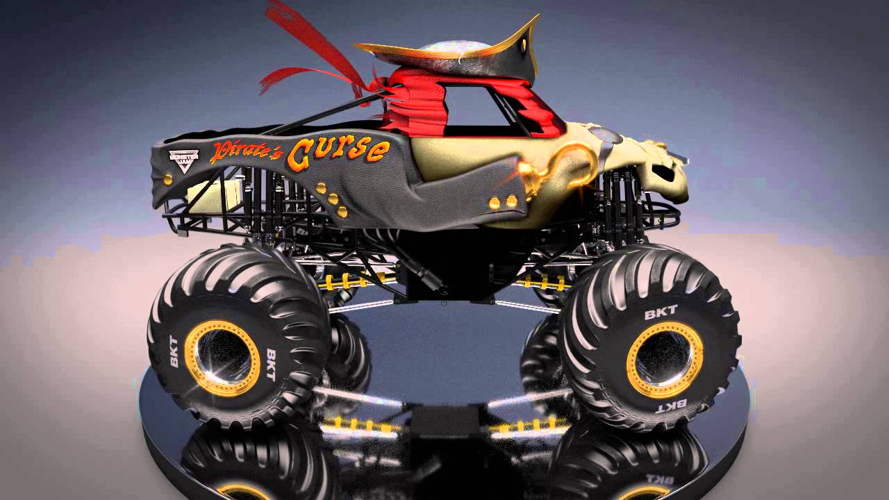 All New Monster Jam Truck - Pirate's Curse! - YouTube