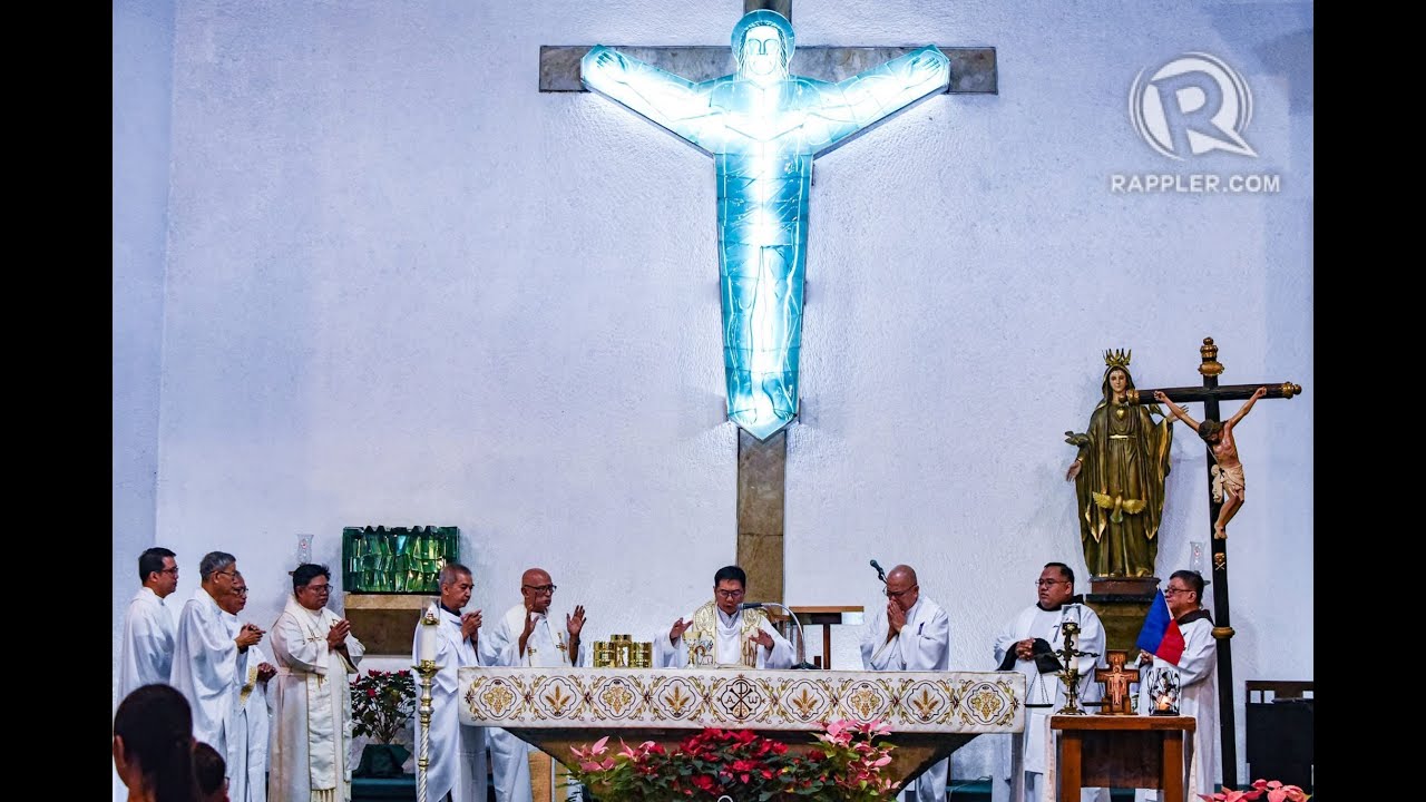 WATCH: Sara Duterte critics hold Mass for peace at EDSA Shrine