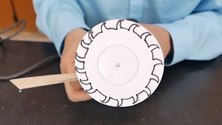 Paper Saw Blades- paper cuts paper- Part 1- centrifugal force  //  Homemade Science with Bruce Yeany