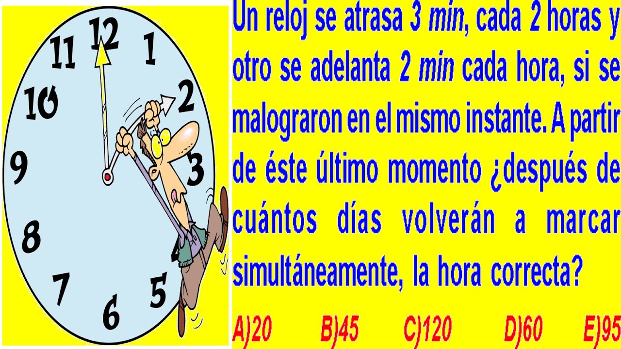 Venta > un reloj adelanta 8 minutos por dia cuanto adelanta en media ...