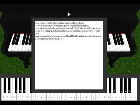 Hallelujah on Roblox Piano {sheet in desc} - YouTube