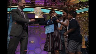 2022 Scripps National Speed Spelling Bee Winning Moment