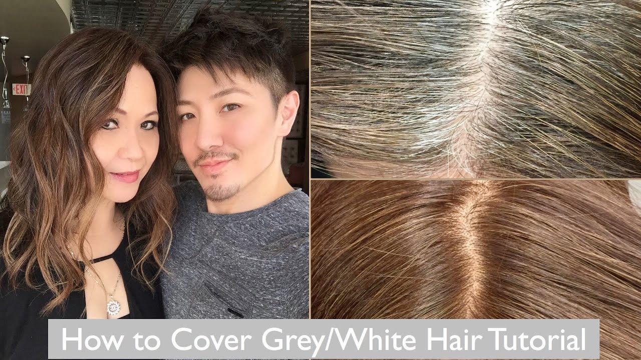 How To Cover Grey White Hair Tutorial YouTube