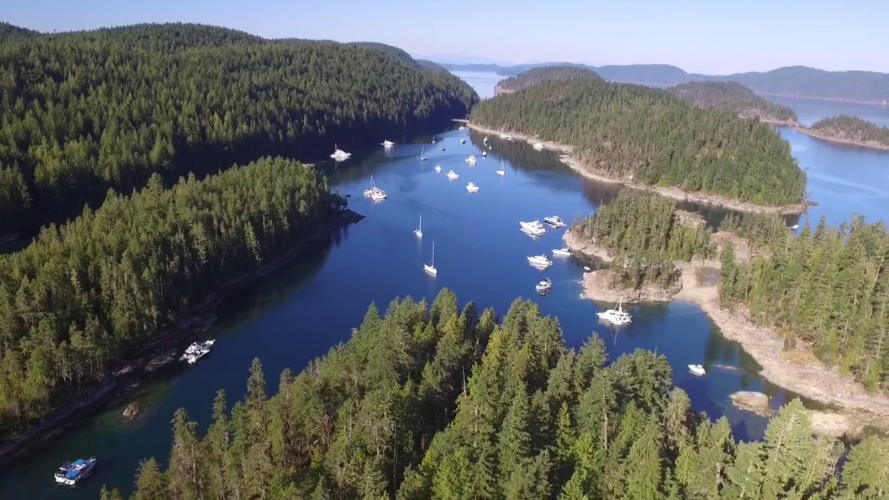 Desolation Sound by drone - YouTube