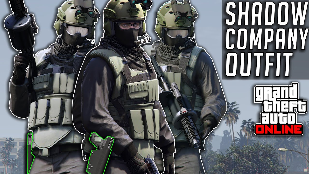 GTA 5 Online COD Shadow Company Military Outfit After Patch 1.57 Tuners ...