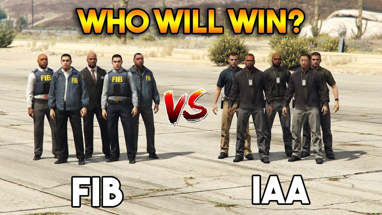 GTA 5 ONLINE : FIB VS IAA (WHO WILL WIN?) - YouTube