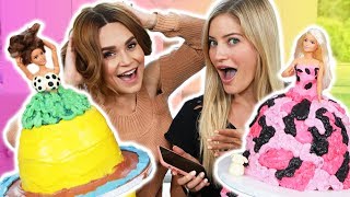 PRINCESS CAKE DECORATING CHALLENGE! w/ iJustine!