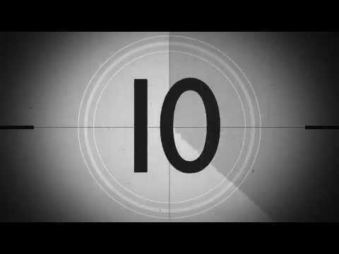 Black and White Film Countdown Motion Background - YouTube