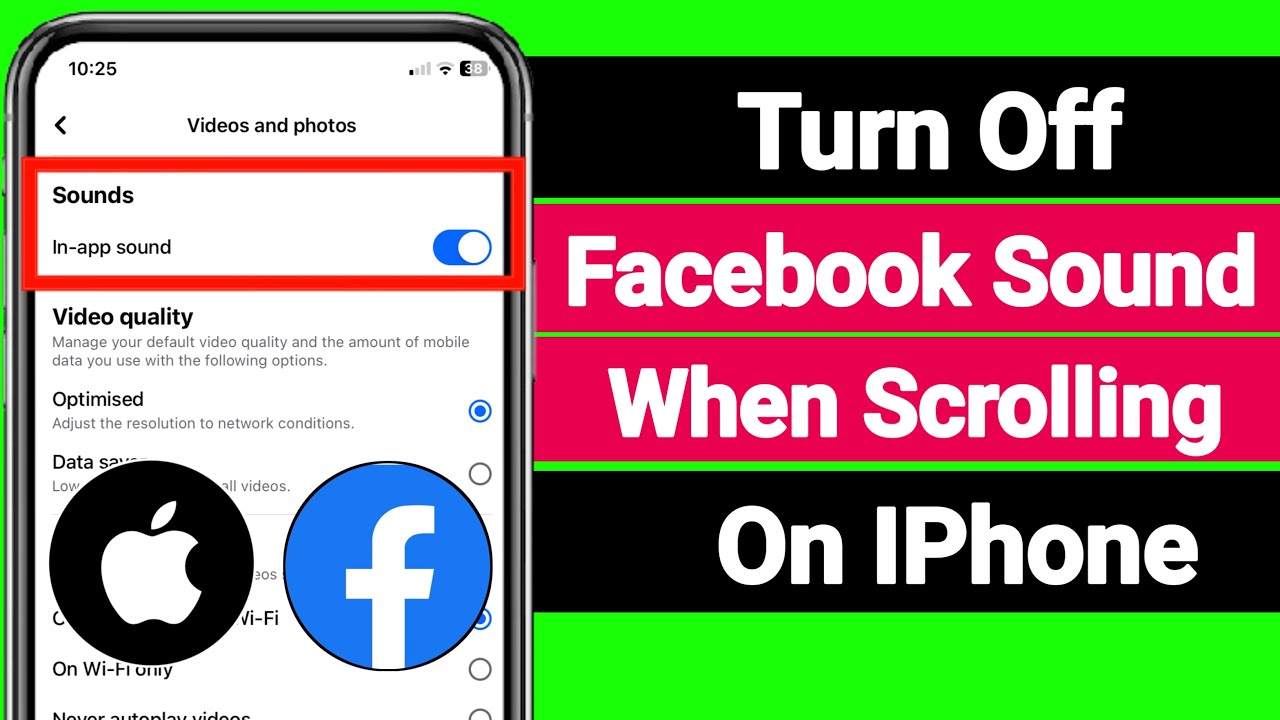 Turn Off Facebook sound When scrolling iPhone | How to off Facebook ...