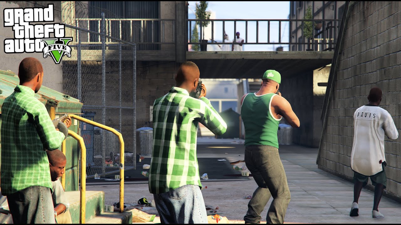 JOINING A GANG - FAMILIES VS BALLERS GANG WAR!! (GTA 5 Mods) - YouTube