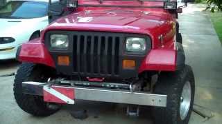 Jeep Wrangler - Rusty rough grill cover blackout. Looks much better! -  YouTube