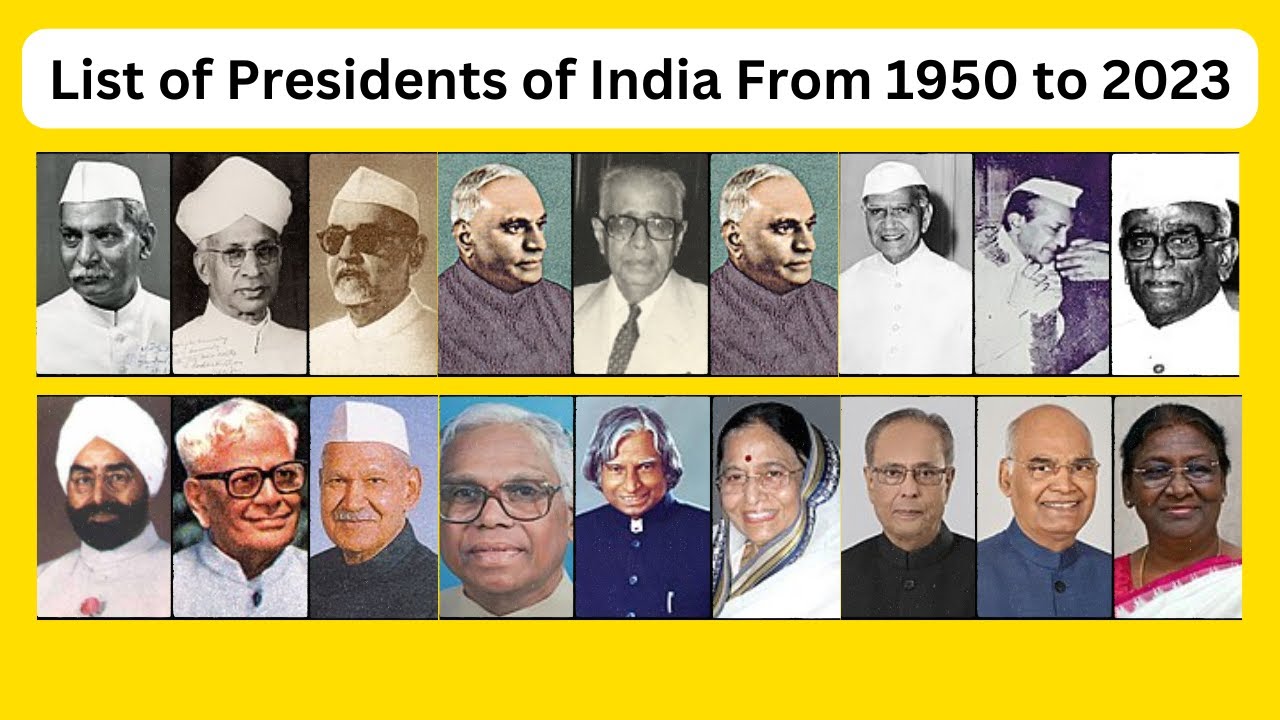 List of all president of India 1950 to 2023 | Indian president list ...