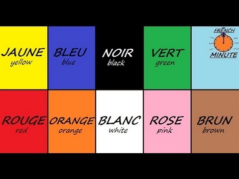 Colors In French