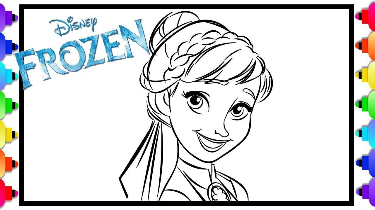 63 Princess Coloring Pages Frozen  Latest Free